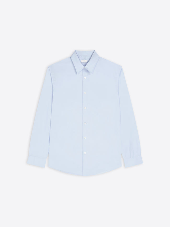 Light blue shirt on a white background