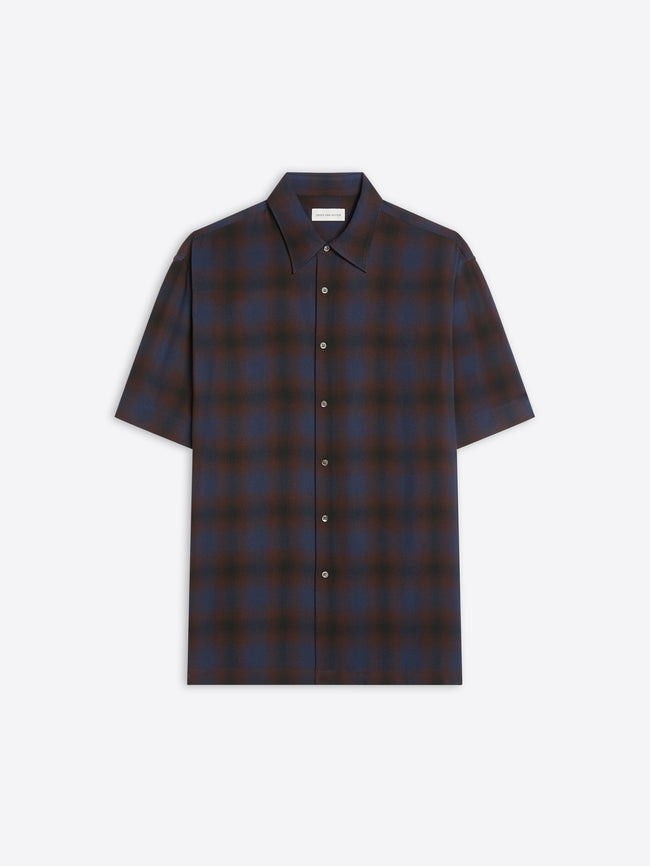 Plaid shirt on a white background