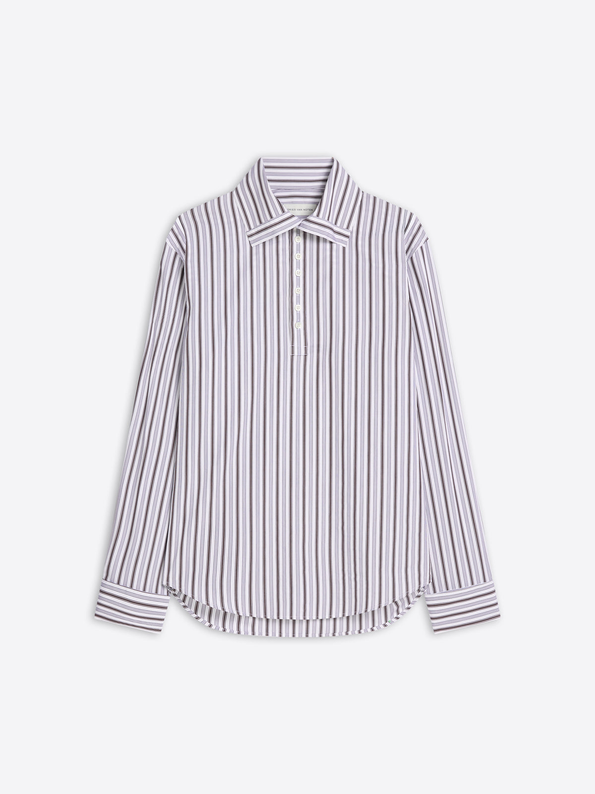 Striped shirt on a white background