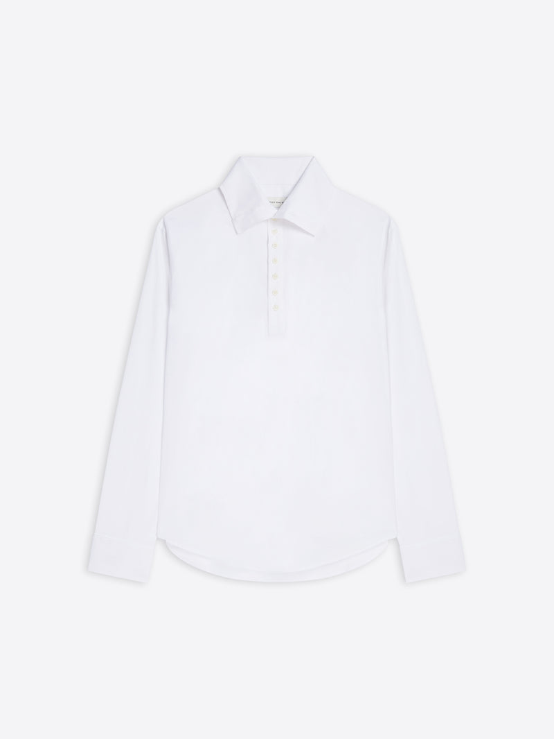 White shirt on a white background