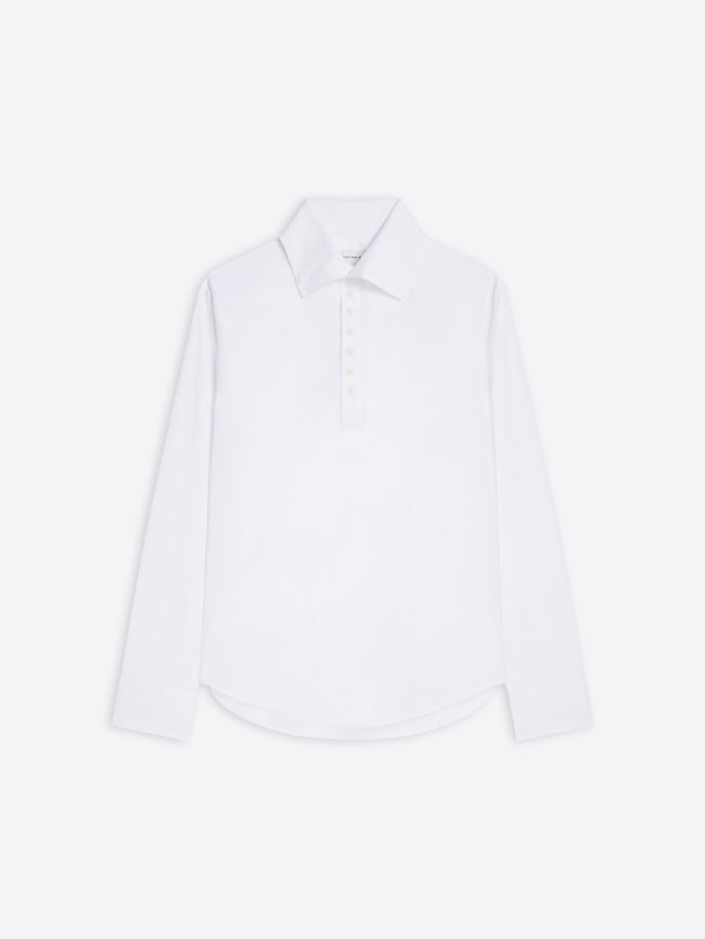 White shirt on a white background