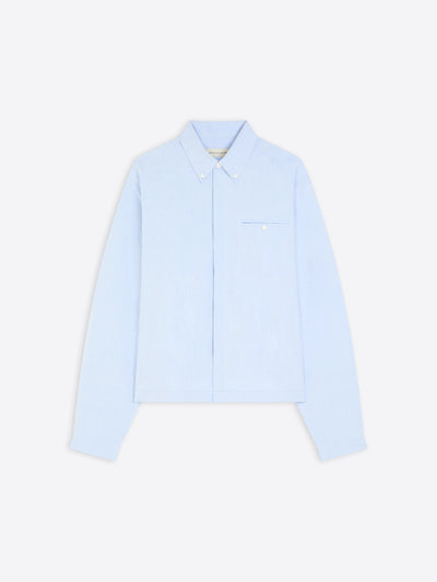 Light blue shirt on a white background