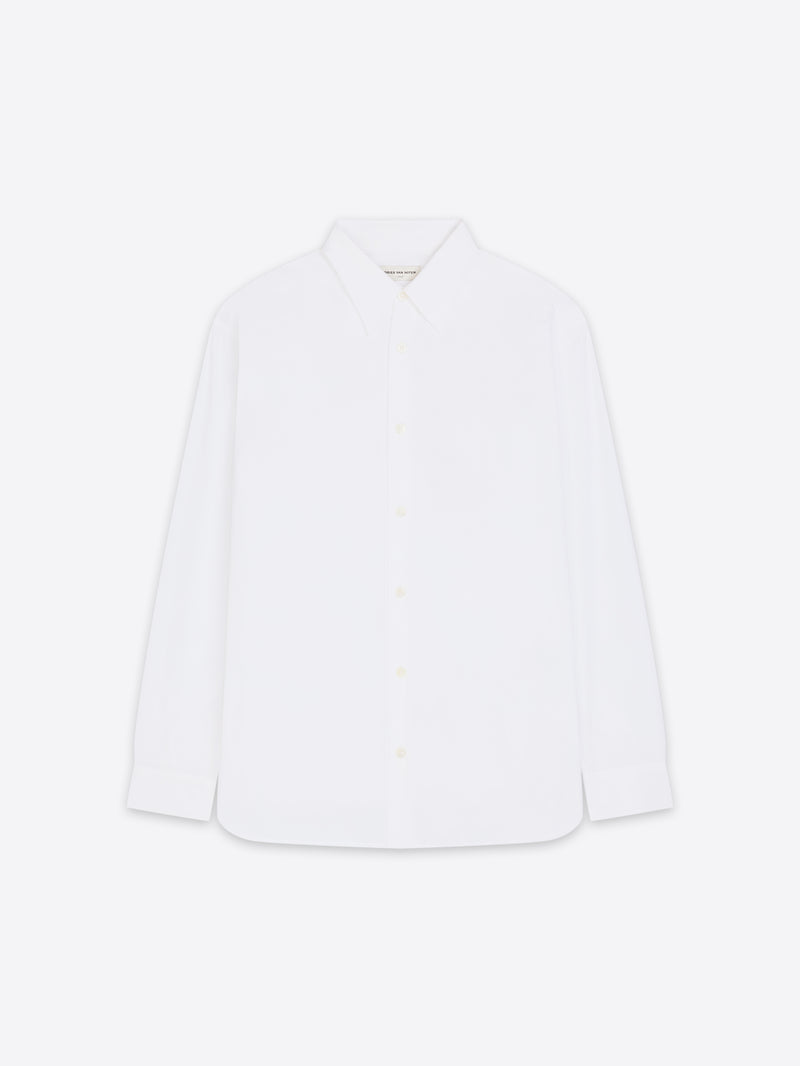 White shirt on a white background