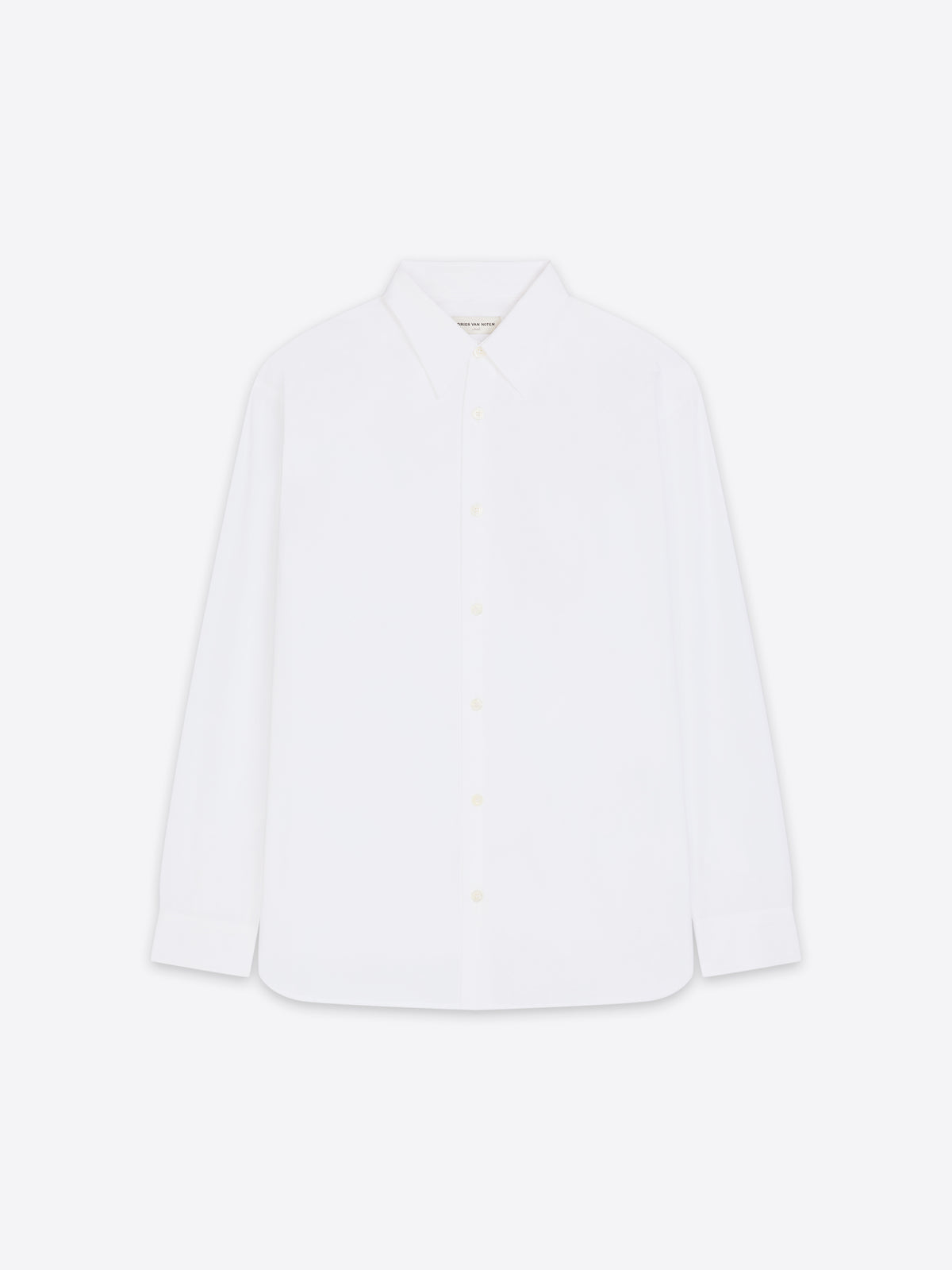 White shirt on a white background