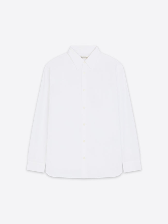 White shirt on a white background