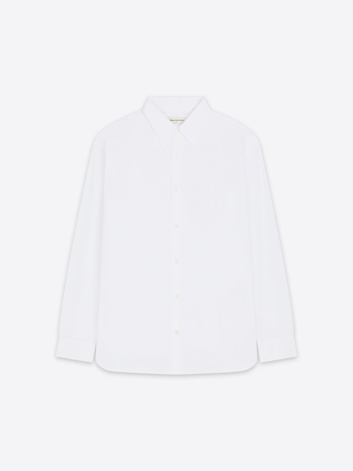 White shirt on a white background