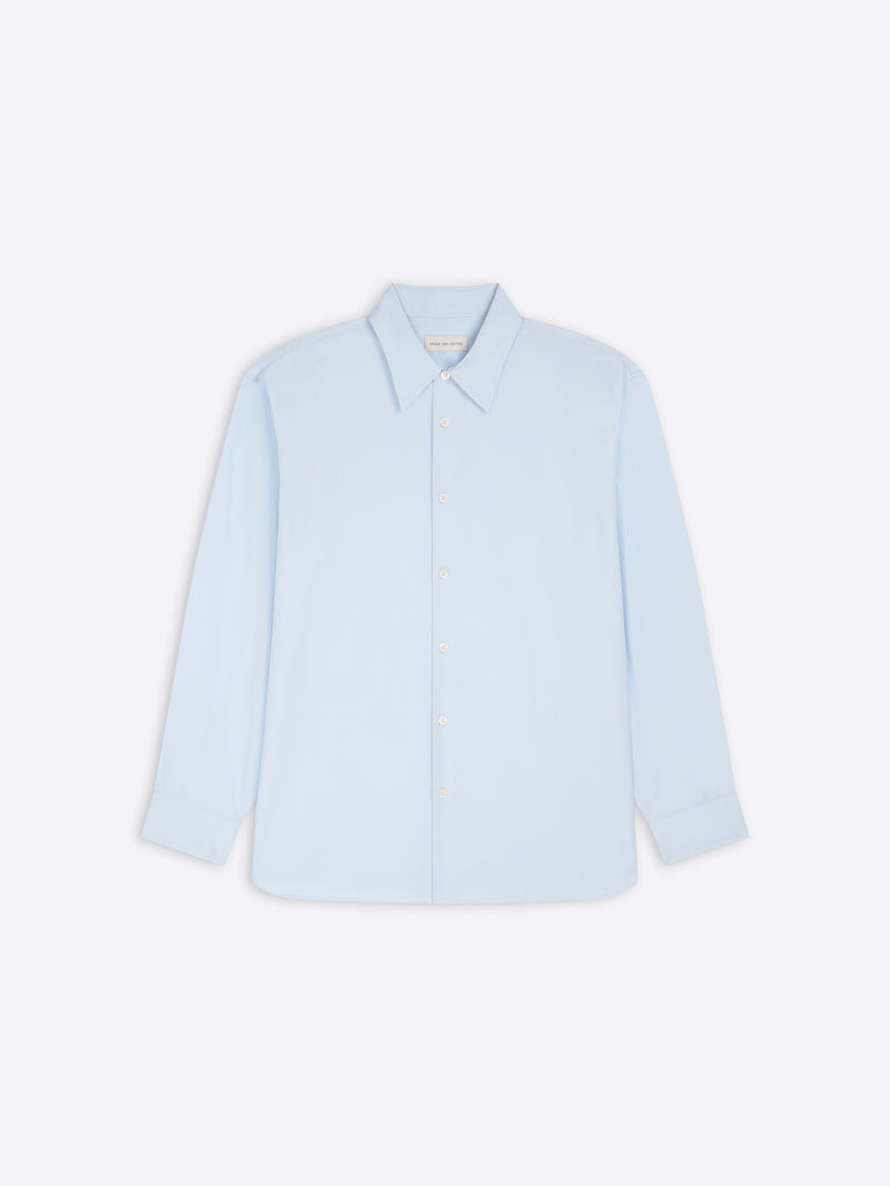 Light blue shirt on a white background