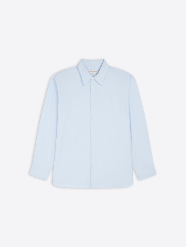 Light blue shirt on a white background