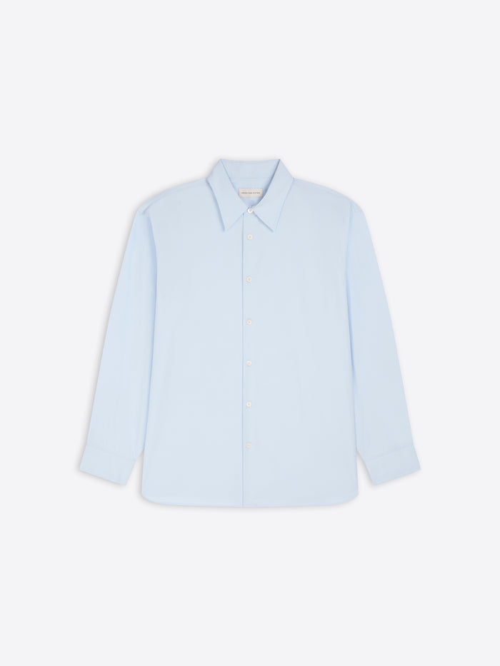 Light blue shirt on a white background