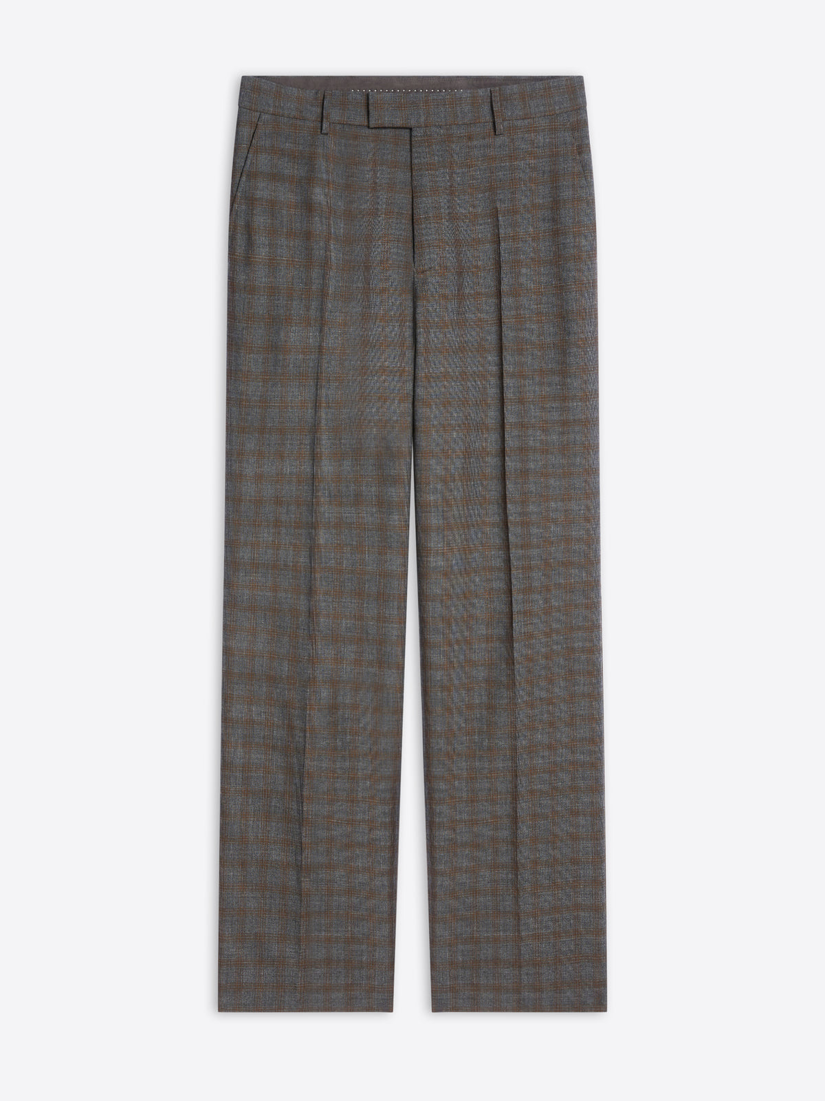 Plaid checkered pants on a white background