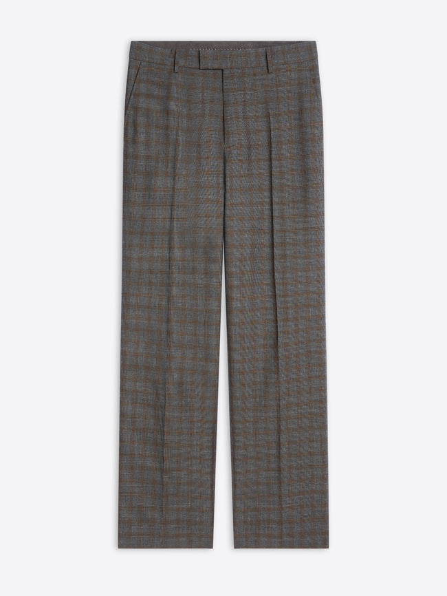 Plaid checkered pants on a white background