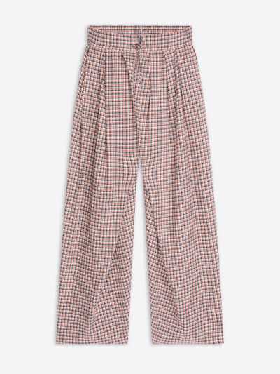 Plaid pants on a white background