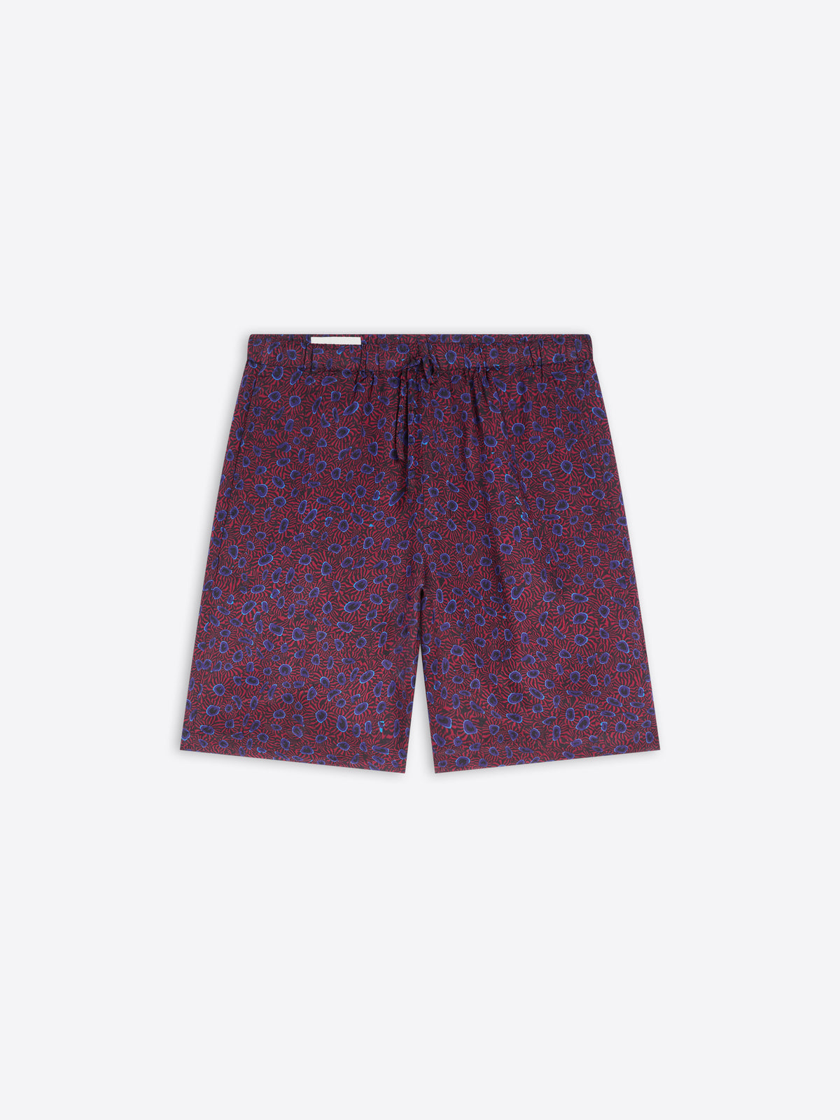 Patterned shorts on a white background