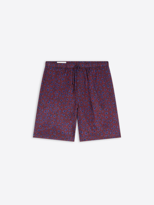 Patterned shorts on a white background