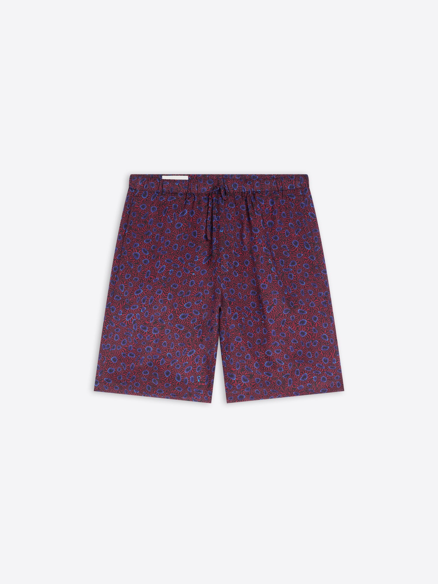 Patterned shorts on a white background