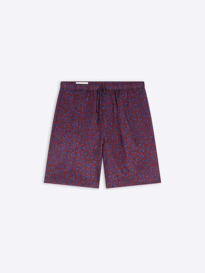Patterned shorts on a white background
