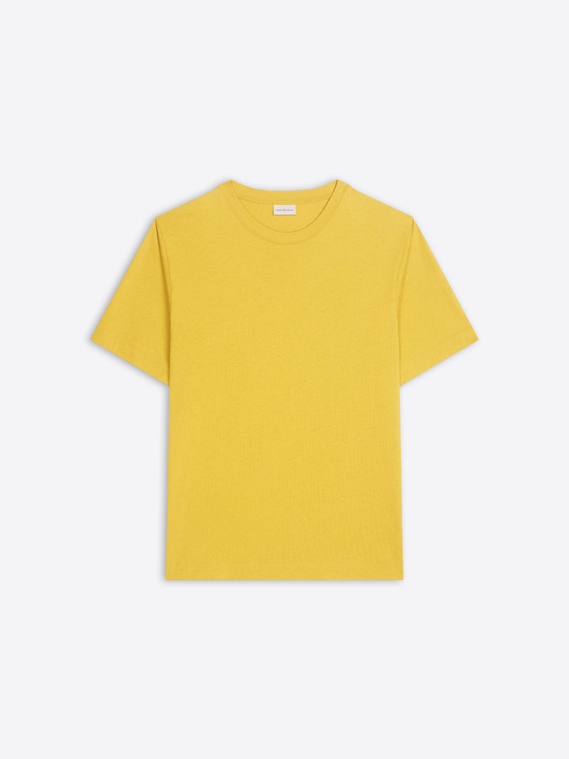 Yellow t-shirt on a white background