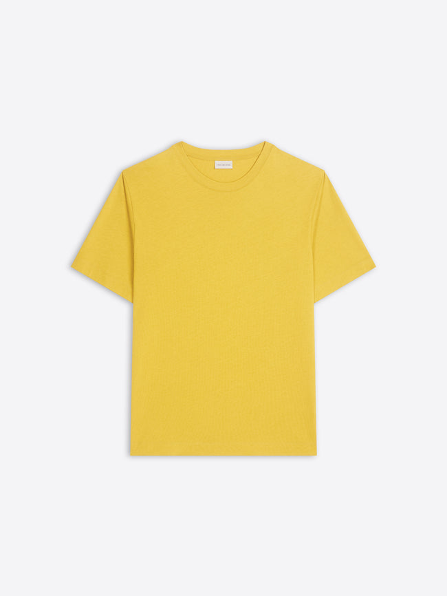 Yellow t-shirt on a white background