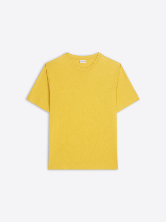 Yellow t-shirt on a white background