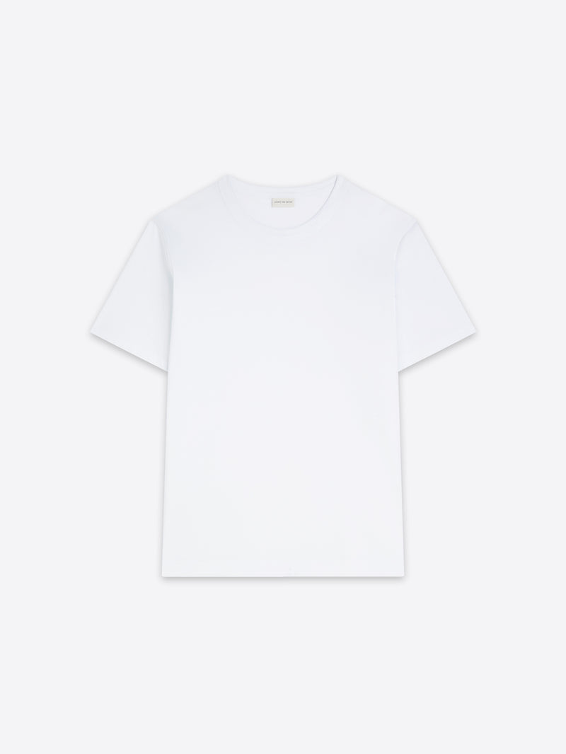 White t-shirt on a white background