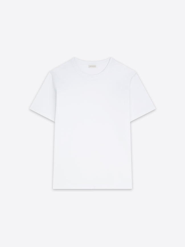 White t-shirt on a white background
