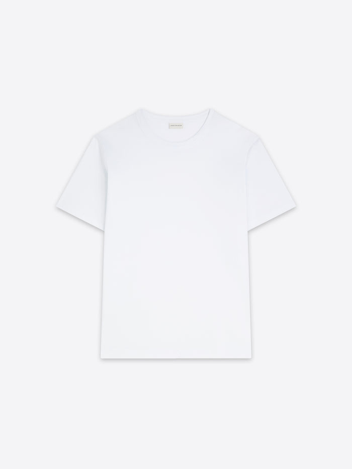 White t-shirt on a white background