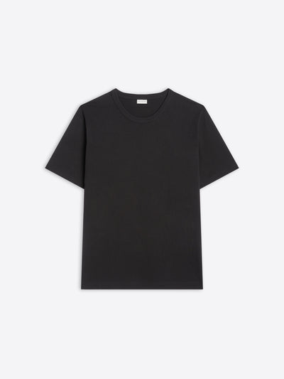 Black t-shirt on a white background