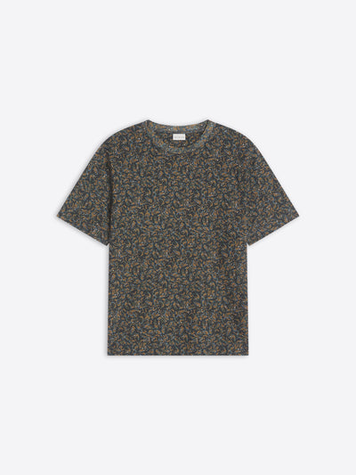 Floral patterned t-shirt on a white background