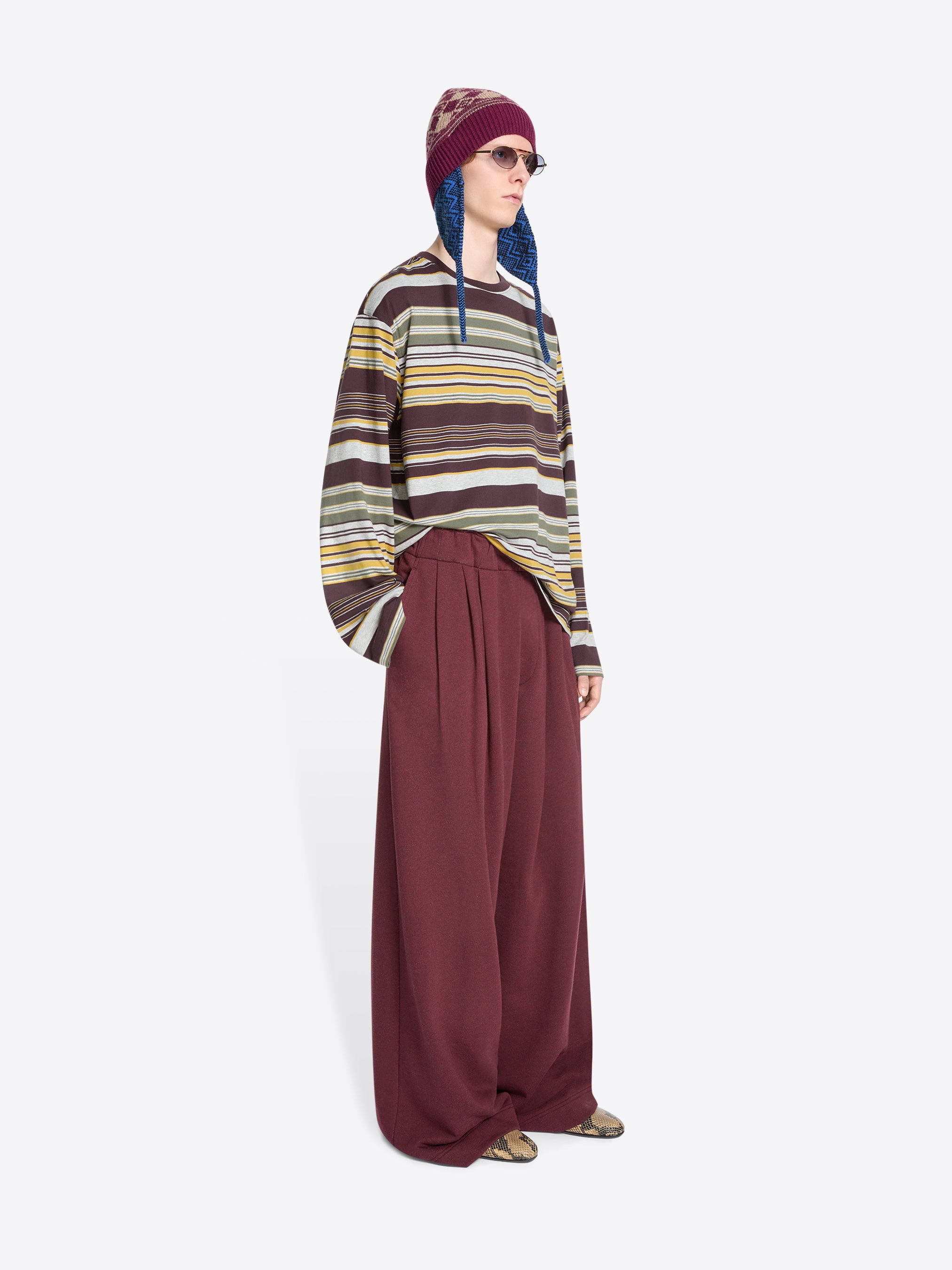Pleated cotton sweatpants - Autumn-Winter Men | Dries Van Noten