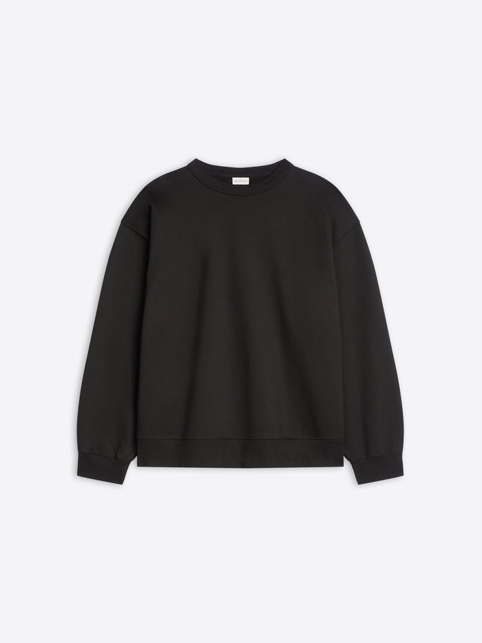 Black long-sleeve shirt on a white background