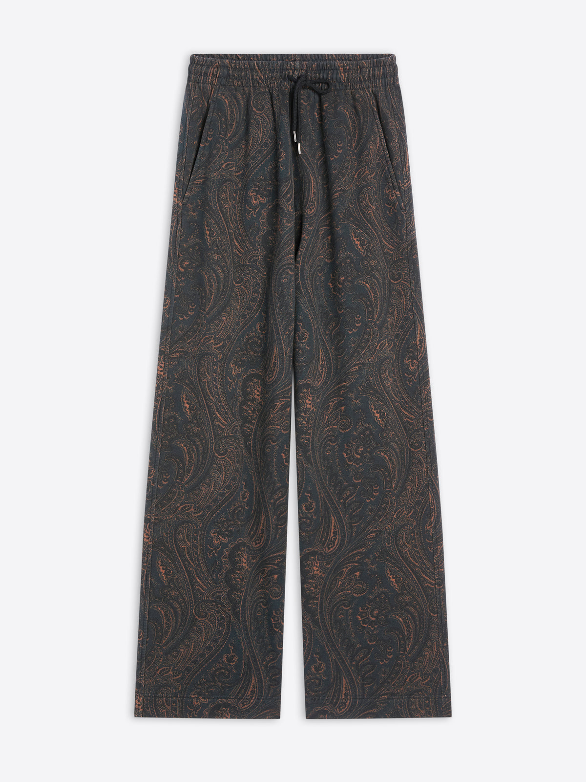 Patterned pants on a white background