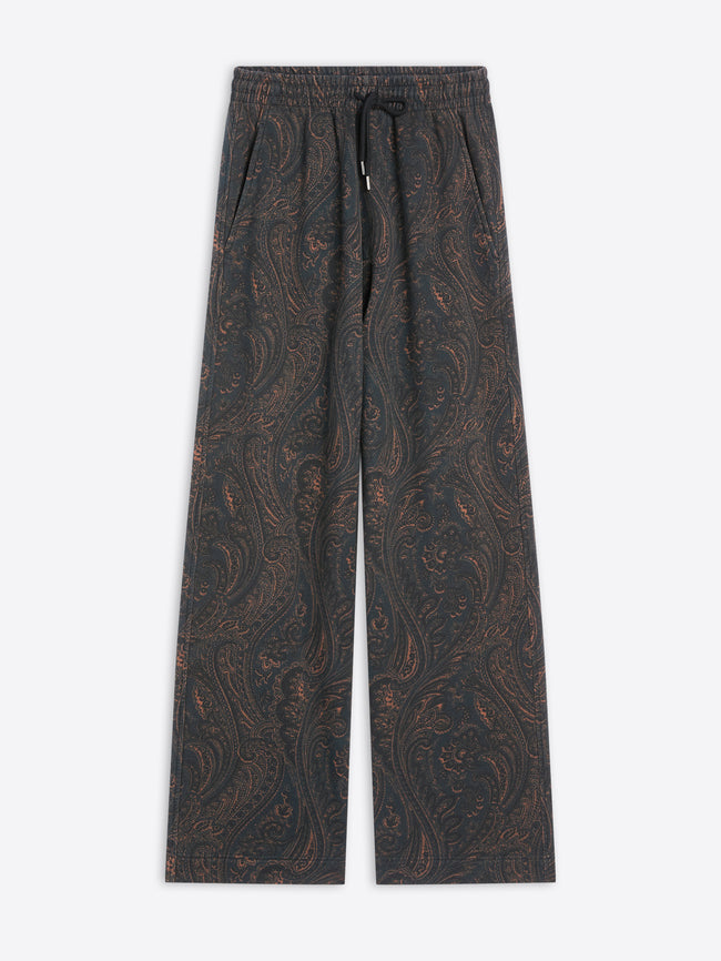 Patterned pants on a white background