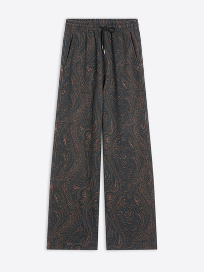 Patterned pants on a white background