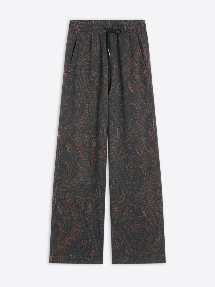 Patterned pants on a white background