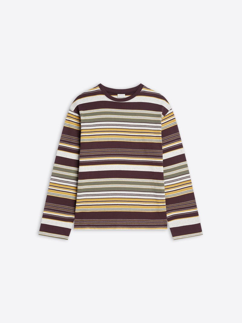 Striped long-sleeve shirt on a white background