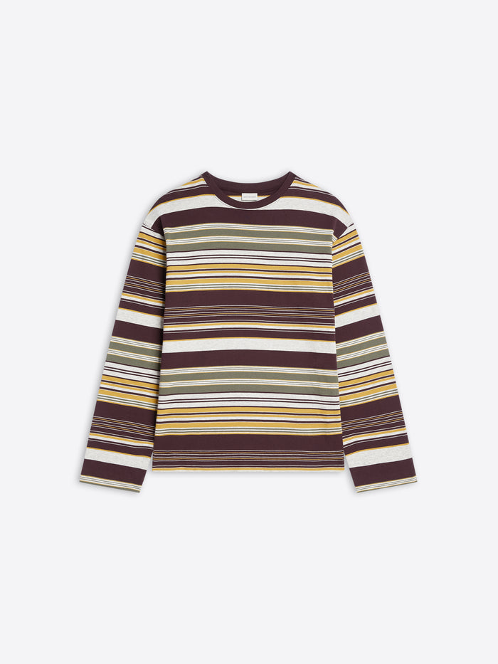 Striped long-sleeve shirt on a white background