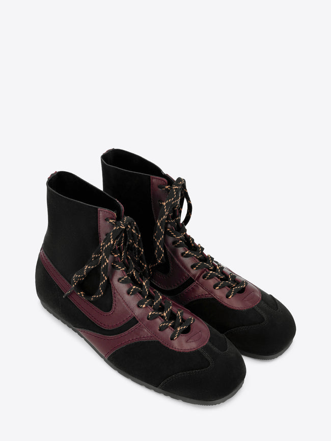 Suede high top sneakers