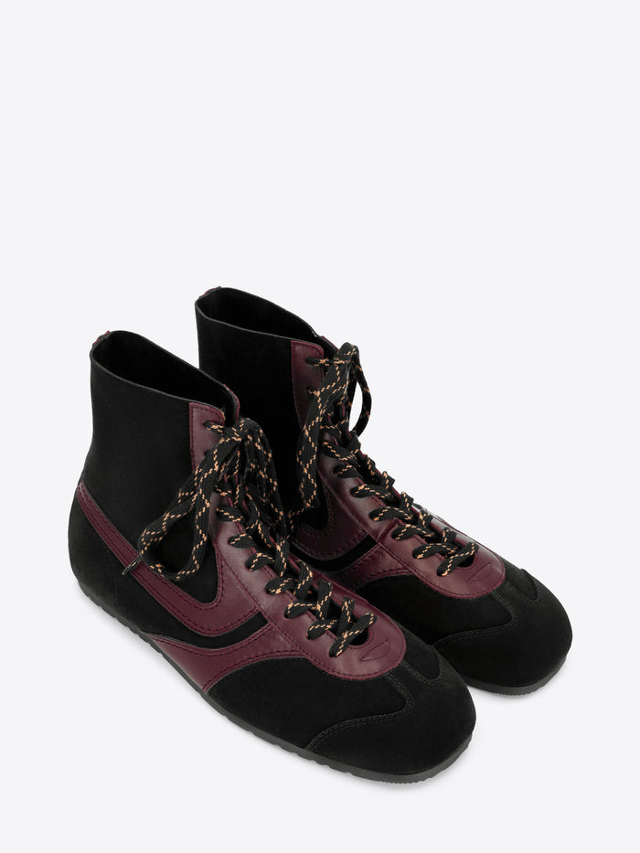 Suede high top sneakers