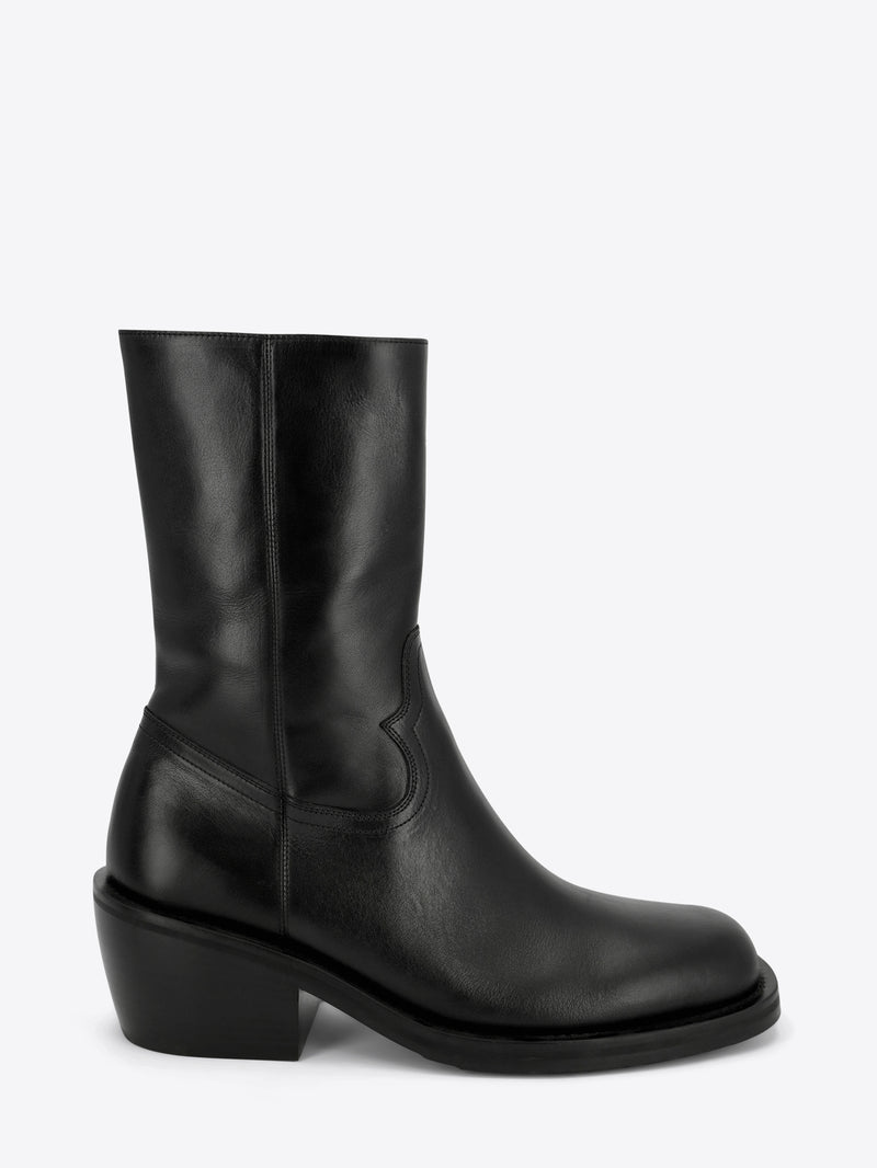 High leather boots