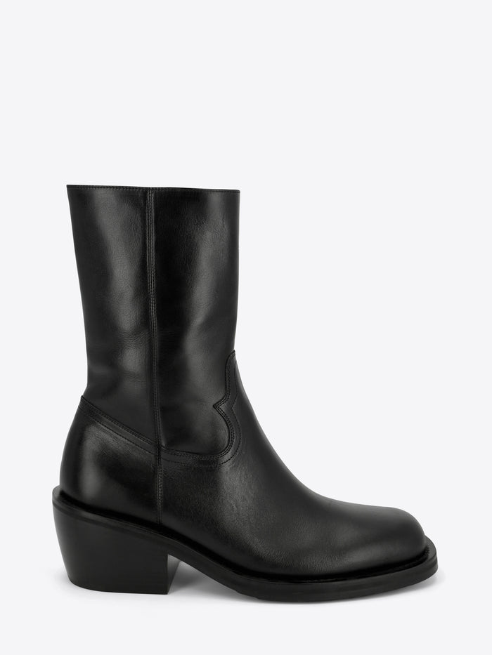 High leather boots
