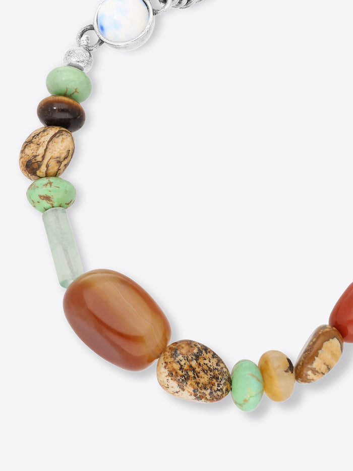 Multicolored stone bracelet