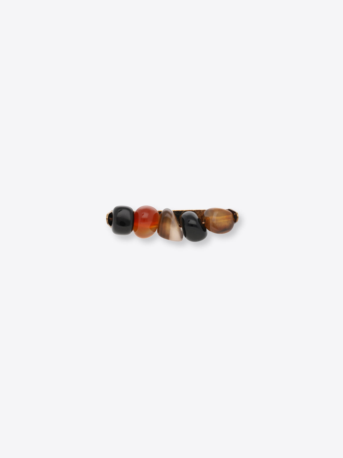 Multicolored stone tie pin