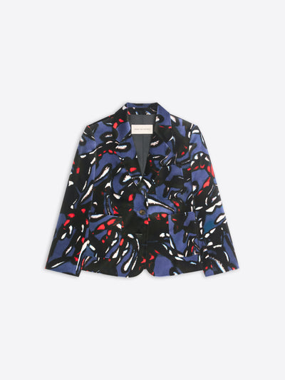 Patterned jacket on a white background