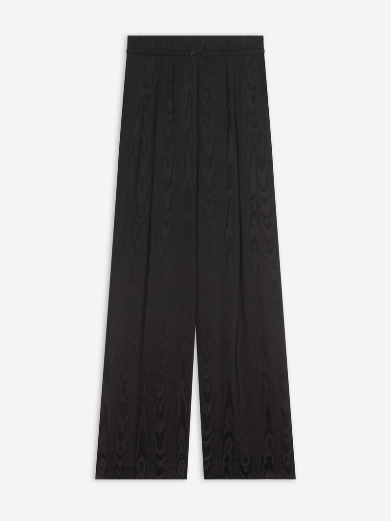 Dark brown pants on a white background