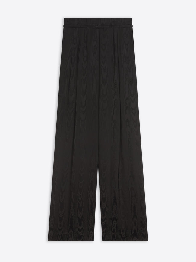 Dark brown pants on a white background