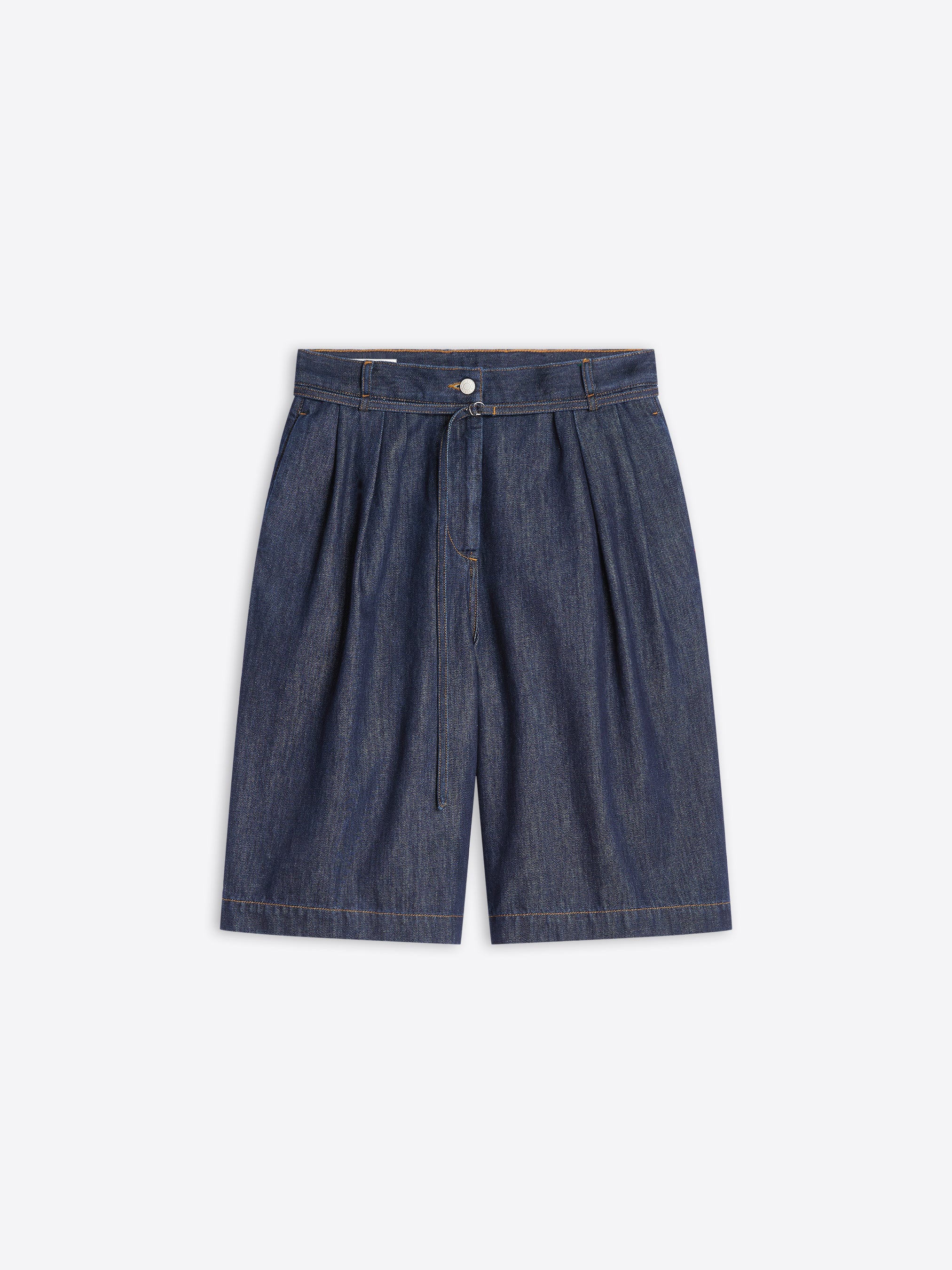 Belted denim shorts - Autumn-Winter Women | Dries Van Noten