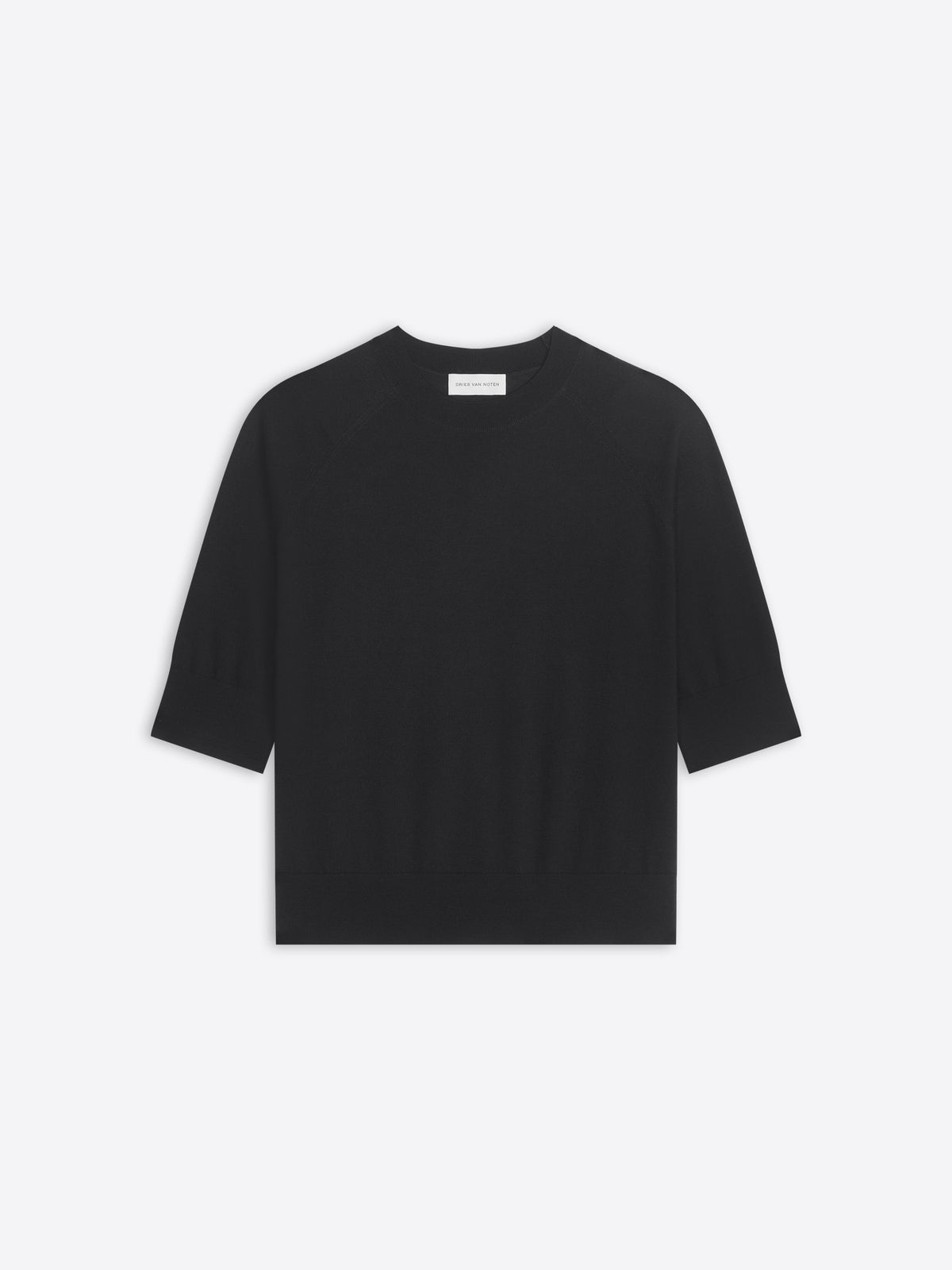 Black top on a white background