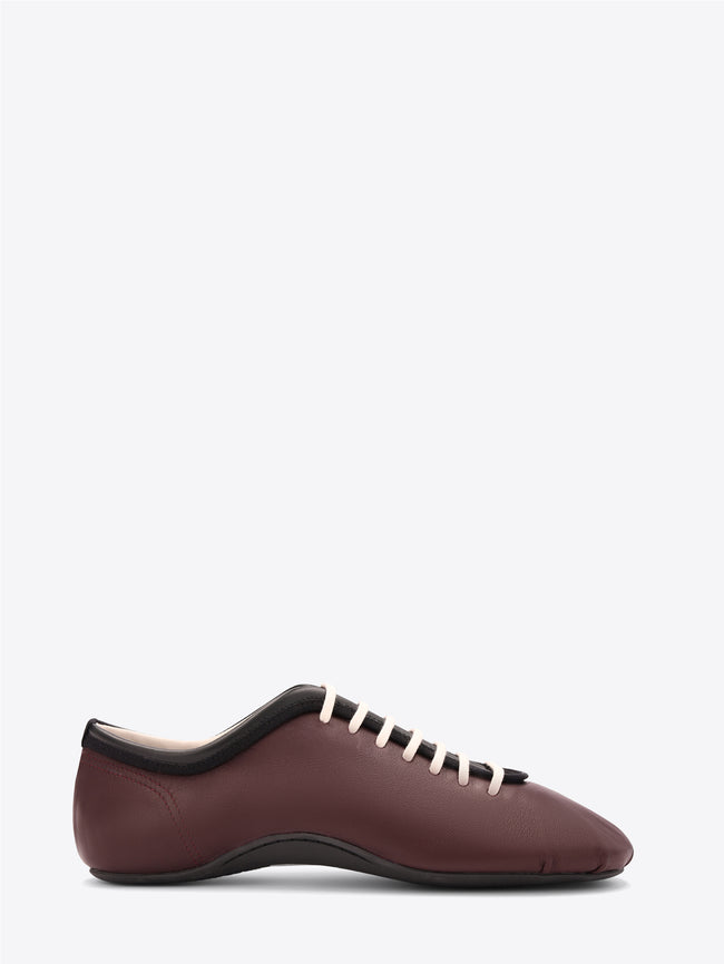 Leather ballerina sneakers