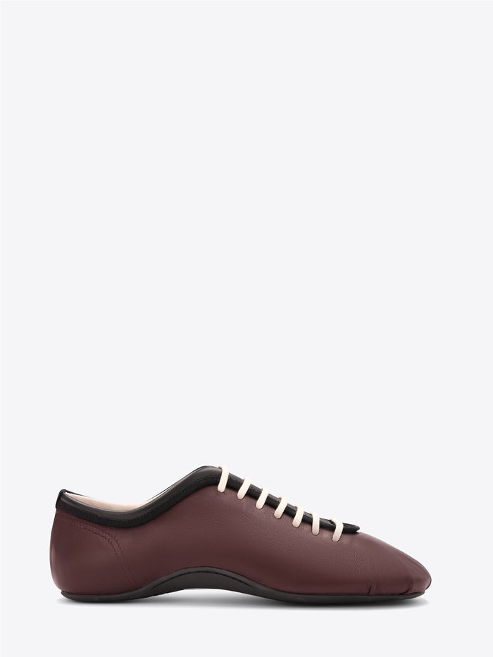 Leather ballerina sneakers