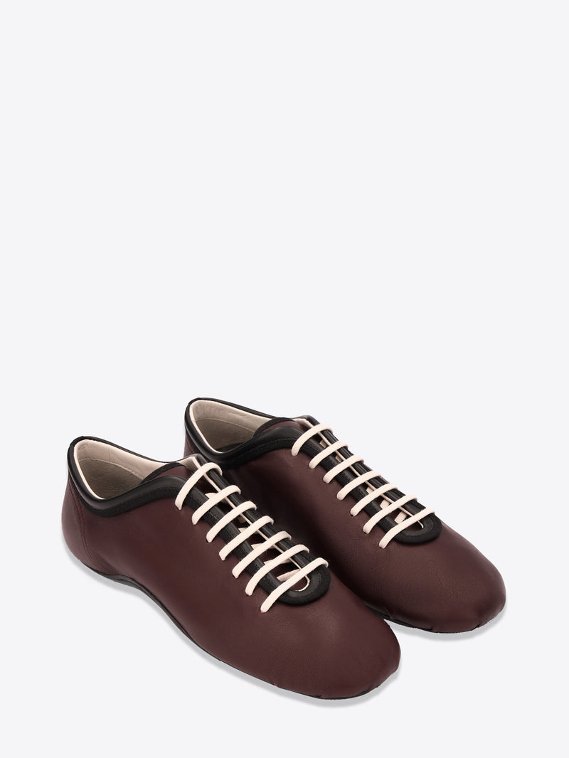 Leather ballerina sneakers
